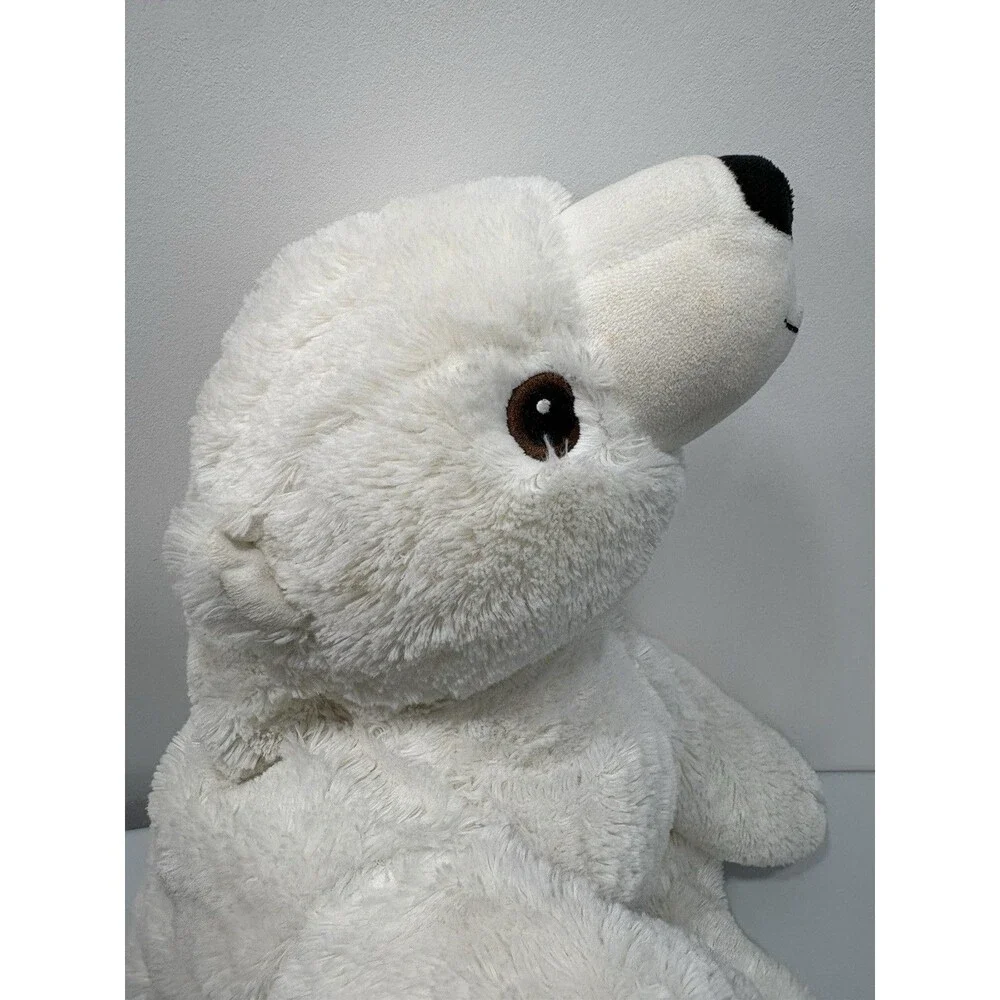 Ikea Snuttig Jumbo Polar Bear 30 inch Plush Stuffed Animal Floppy Soft White